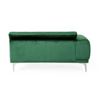 Emerald 111 Modern Velvet Sofa with Metal Legs and Solid Frame