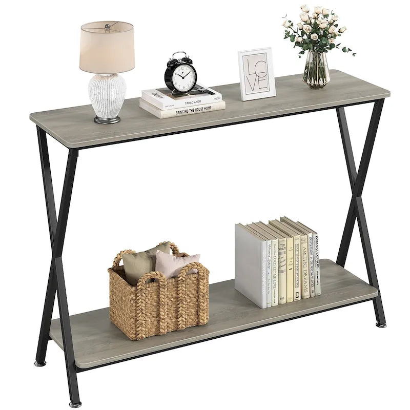 Entryway Table, Narrow Console Table, Wood Sofa Table