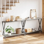 Entryway Table, Narrow Console Table, Wood Sofa Table