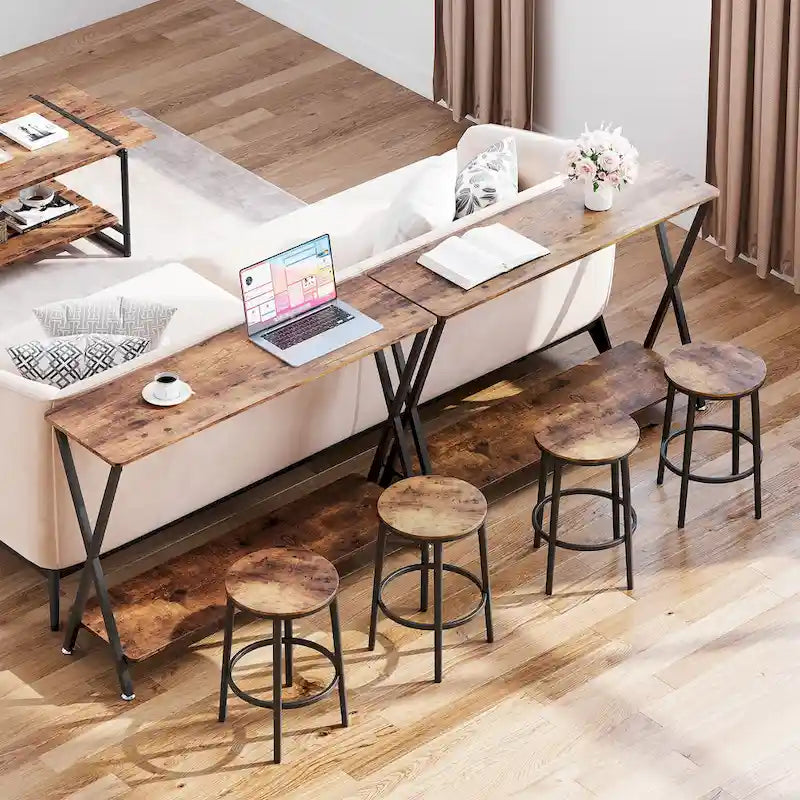 Entryway Table, Narrow Console Table, Wood Sofa Table