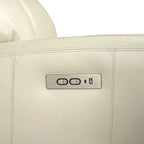 Genuine Leather Power Reclining Sofa with Power Headrest and USB & USB-C Port, Zero Gravity