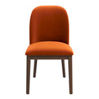 Burnt Orange Velvet Dining Chair