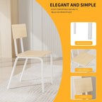 Kitchen Dining Table Metal Frame Breakfast Table with 4 Dining Chairs