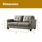 57.50 Faux Leather Loveseat
