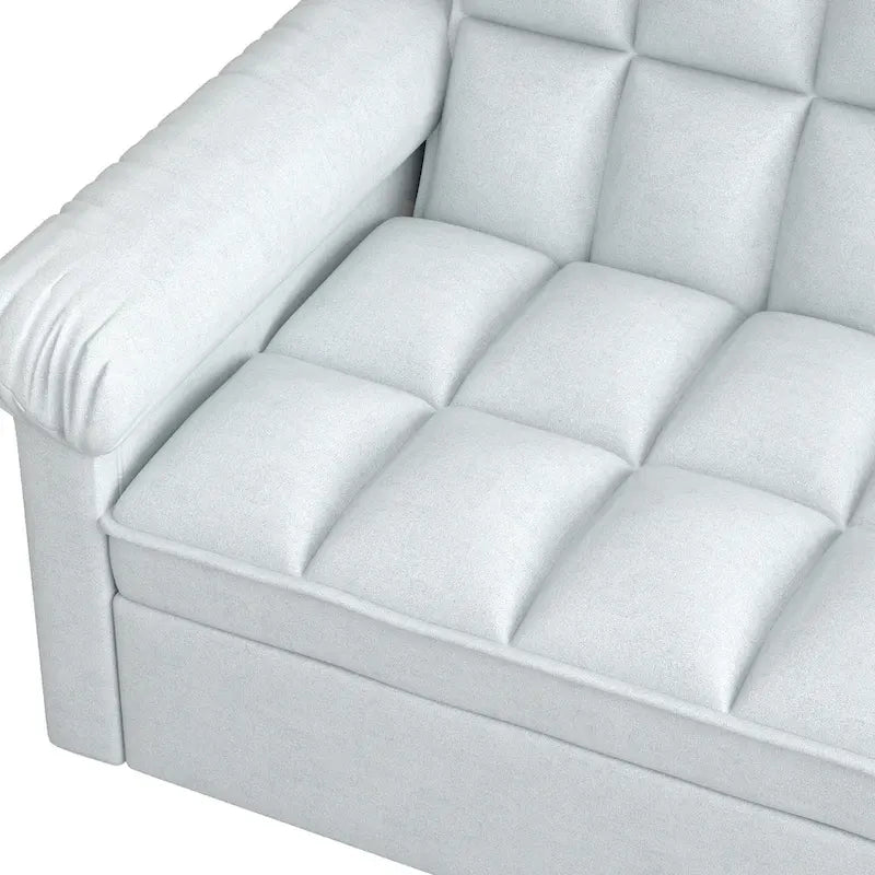 56 Foam Sofa Bed with Pull-Out Sleeper and Adjustable Backrest