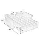 56 Foam Sofa Bed with Pull-Out Sleeper and Adjustable Backrest
