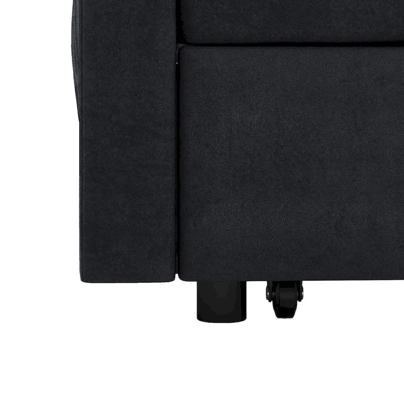 56 Foam Sofa Bed with Pull-Out Sleeper and Adjustable Backrest