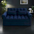 56 Foam Sofa Bed with Pull-Out Sleeper and Adjustable Backrest