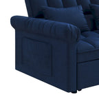 56 Foam Sofa Bed with Pull-Out Sleeper and Adjustable Backrest