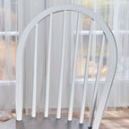 Farmhouse Cottage Wood Dining Table with 6 Chairs