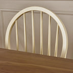Farmhouse Cottage Wood Dining Table with 6 Chairs