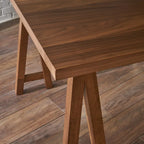 Farmhouse Cottage Wood Dining Table with 6 Chairs