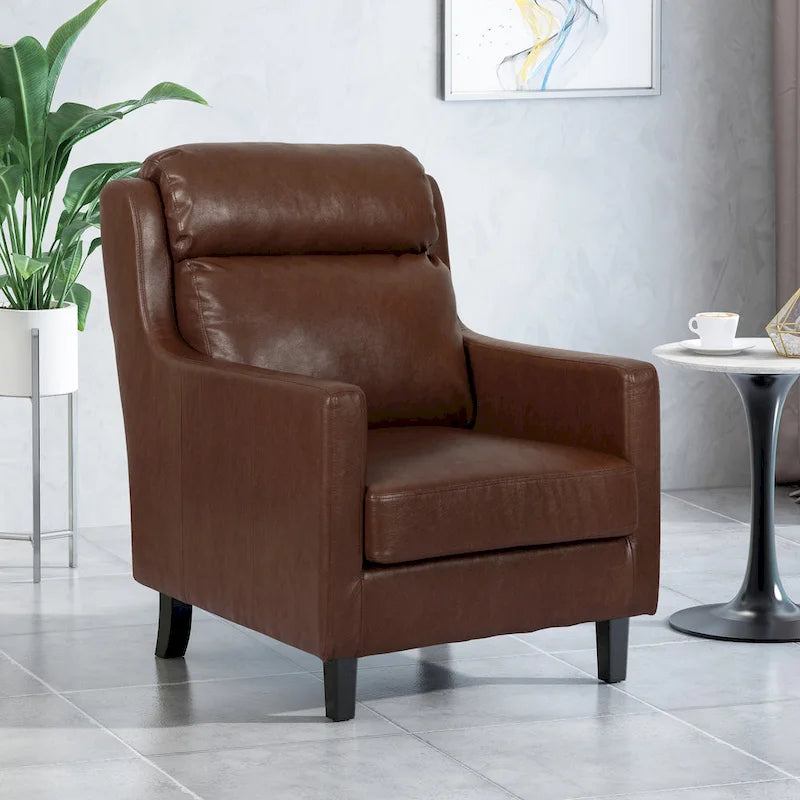 Contemporary Pillow Tufted Club Chair