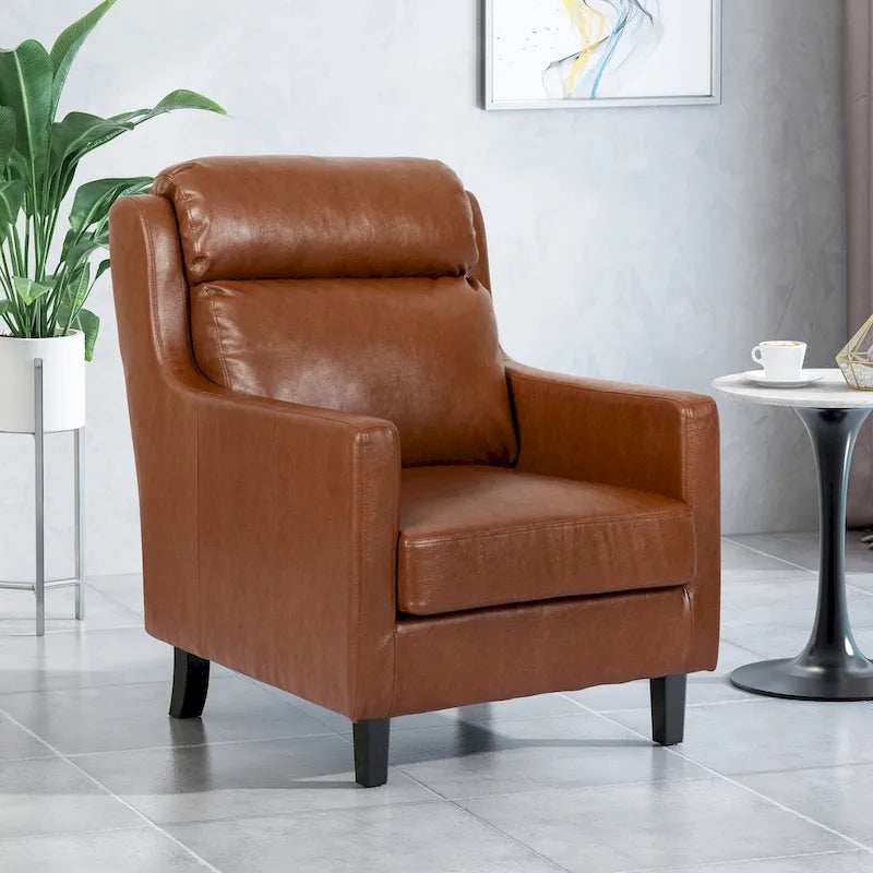 Contemporary Pillow Tufted Club Chair