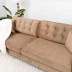 Mid Century Modern Velvet Living Room Couch