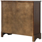 Storage Cabinet with 2 Drawers and 4 Classic Rattan Basket