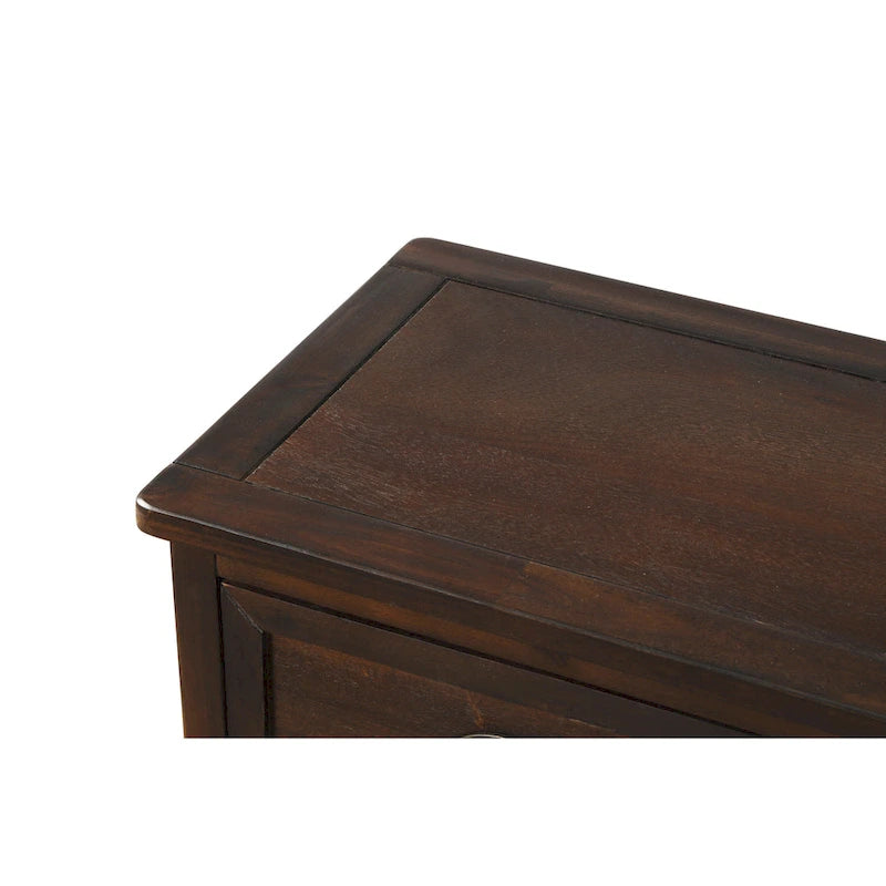 Storage Cabinet with 2 Drawers and 4 Classic Rattan Basket