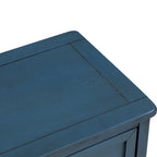 Storage Cabinet with 2 Drawers and 4 Classic Rattan Basket