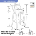 Industrial Metal Bar Stools