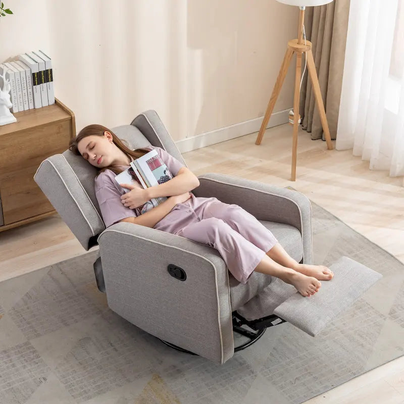 Racing Swivel Rocker Recliner Chair