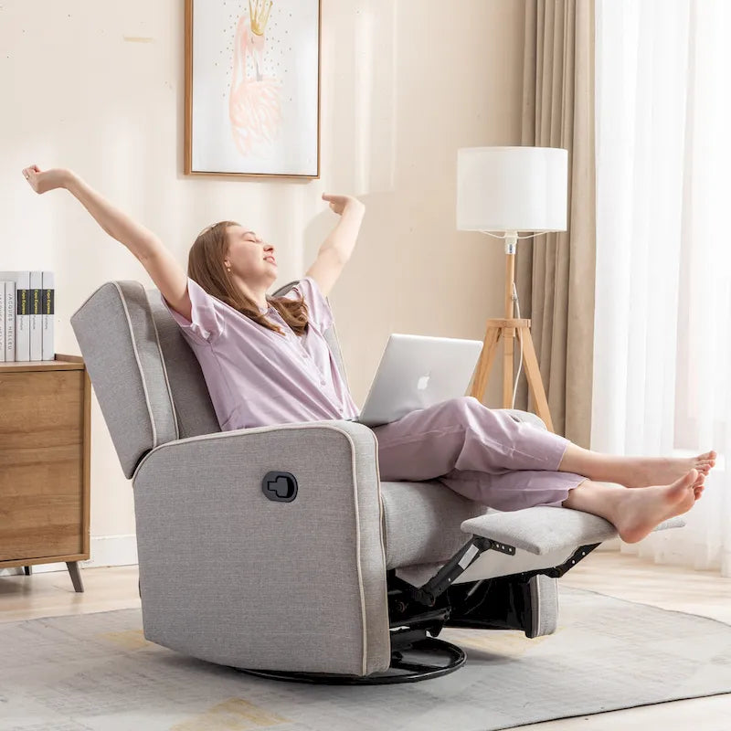 Racing Swivel Rocker Recliner Chair