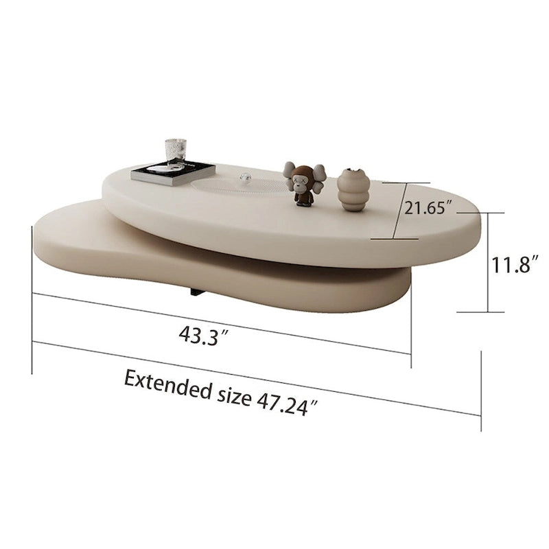 Modern Creative Rotating Coffee Table