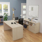 Bestar i3 Plus U-Desk with Two Drawers