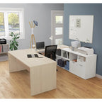 U-Desk with Two Drawers
