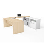 U-Desk with Two Drawers