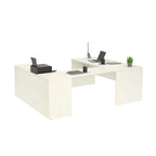 U-Desk with Two Drawers