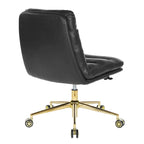 Swivel Office Chair in Faux Leather