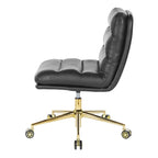 Swivel Office Chair in Faux Leather