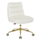 Swivel Office Chair in Faux Leather