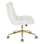 Swivel Office Chair in Faux Leather