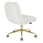 Swivel Office Chair in Faux Leather
