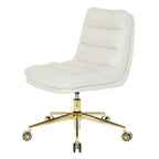 Swivel Office Chair in Faux Leather