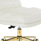 Swivel Office Chair in Faux Leather