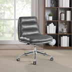 Swivel Office Chair in Faux Leather