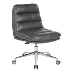 Swivel Office Chair in Faux Leather