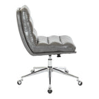Swivel Office Chair in Faux Leather