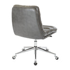 Swivel Office Chair in Faux Leather