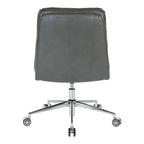 Swivel Office Chair in Faux Leather