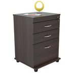 3-Drawer Espresso File Cabinet