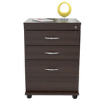 3-Drawer Espresso File Cabinet
