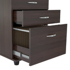 3-Drawer Espresso File Cabinet