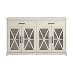 60W Farmhouse TV Stand for 75 Inch TV
