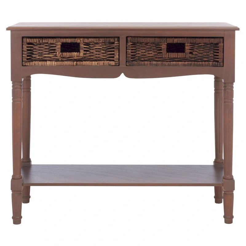 Brown Console - 35.8 x 13 x 31.9 - 36Wx13Dx32H