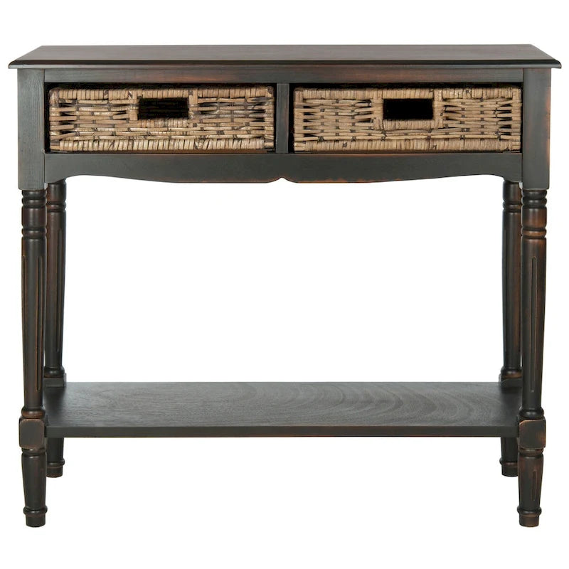 Brown Console - 35.8 x 13 x 31.9 - 36Wx13Dx32H
