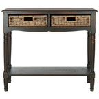 Brown Console - 35.8 x 13 x 31.9 - 36Wx13Dx32H