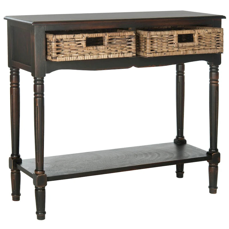 Brown Console - 35.8 x 13 x 31.9 - 36Wx13Dx32H